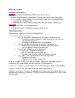 Central tendency and frequency distributions