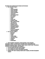 Geography study guide test 1