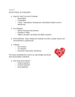 World History after 1500 - Week 1 Notes