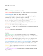 ARTH 1381 lecture one notes