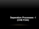 Mass transfer 101