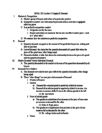 Lecture 3: Supply & Demand
