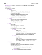 Microbiology Exam 1 Study Guide