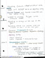 Lectures Notes from Lectures 1, 2, and 3