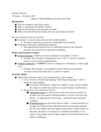 Econ 2106, Week 2 Notes