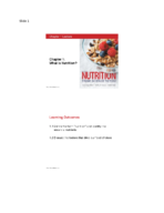 Nutrition Chapter 1
