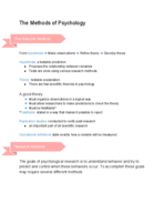 Intro to Psychology Week 2 / Chapter 2 Notes