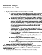 Case Analysis Study Guide - Exam 1