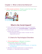 Abnormal Psych 205- Intro/ Background