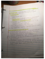BMS 250 Sections 5.1abcd & 5.2abcd Notes and Objectives