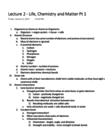 Biology I Exam Review