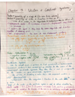 Physics 2305 Chapter 3 and Chapter 4 Notes