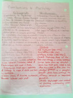 Psychology week 1 class notes