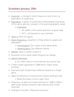 January 19th evolutionary notes