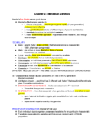 Mendelian Genetics