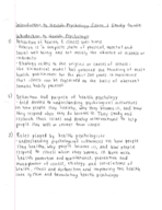 Exam One Study Guide