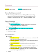 Clinical Psyc, Week 3.