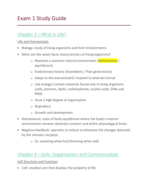 Exam 1 Study Guide BSC2023