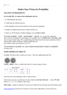 Maths Class 9 Notes for Probability_2