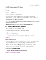 Chapter 27 Bacteria and Archaea