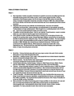 History 20 Midterm Study Guide