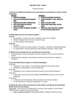 Study Guide Aid for Exam 1
