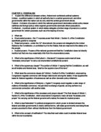 Week 3: Federalism Notes