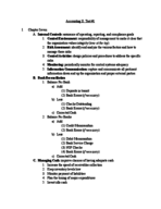 Accounting II Test 1 Study Guide