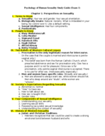 Human Sexuality Study Guide 1