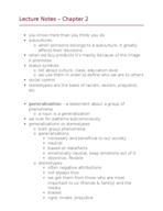 Chapter 2 - Sociology