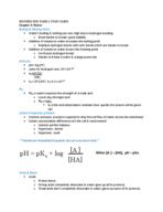 BIOCHEM 3050 EXAM 1 Study Guide