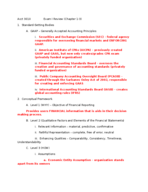 Study Guide for Test 1 