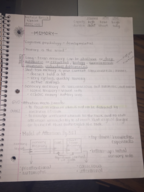 PSYC 100 - Note Sheet #1