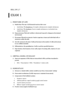 BIOL-209 Exam 1 Study Guide