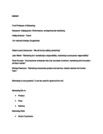 Marketing Exam Review Material