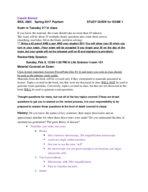 BIOL 2604 Exam 1 Study Guide
