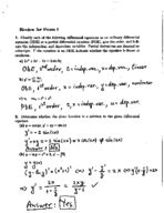 Study Guide to Exam 1 
