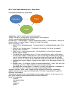 MKTG 4154 Digital Marketing Quiz 1 Study Guide