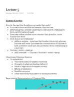 Biochemistry Lecture 5 Notes
