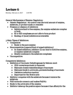Biochemistry Lecture 6 Notes