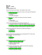 BIOL-L 211 Exam One Study Guide (Lectures 1-6)