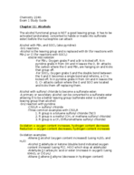 Chemistry 2240 Exam 1 Study Guide