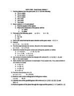 Math 2400, Midterm 1 Review