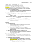 ACCT 222: EXAM 1 Study Guide