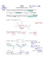 BUSINESS CALCULUS MATH 1314: ONE-SIDED LIMITS AND CONTINUITY