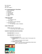 Chapter 3: Compartmentalization: Cells and Tissue 