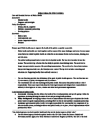 Public Health Study Guide #1