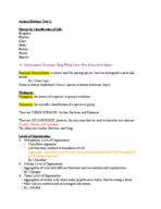 Animal Biology Test Review
