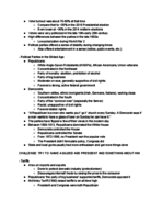HIST 1378, Week 4 Notes