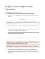 Principles of Financial Accounting, Chapter 2 Notes